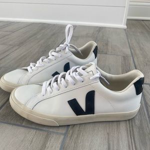 Veja White and Black Sneakers